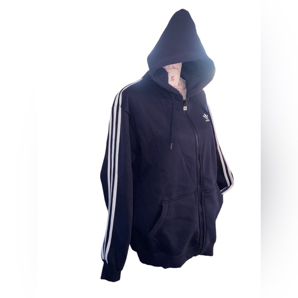 Adidas Forever Sport Navy 3 stripe full zip jacket NWOT (read description) - Picture 4 of 9